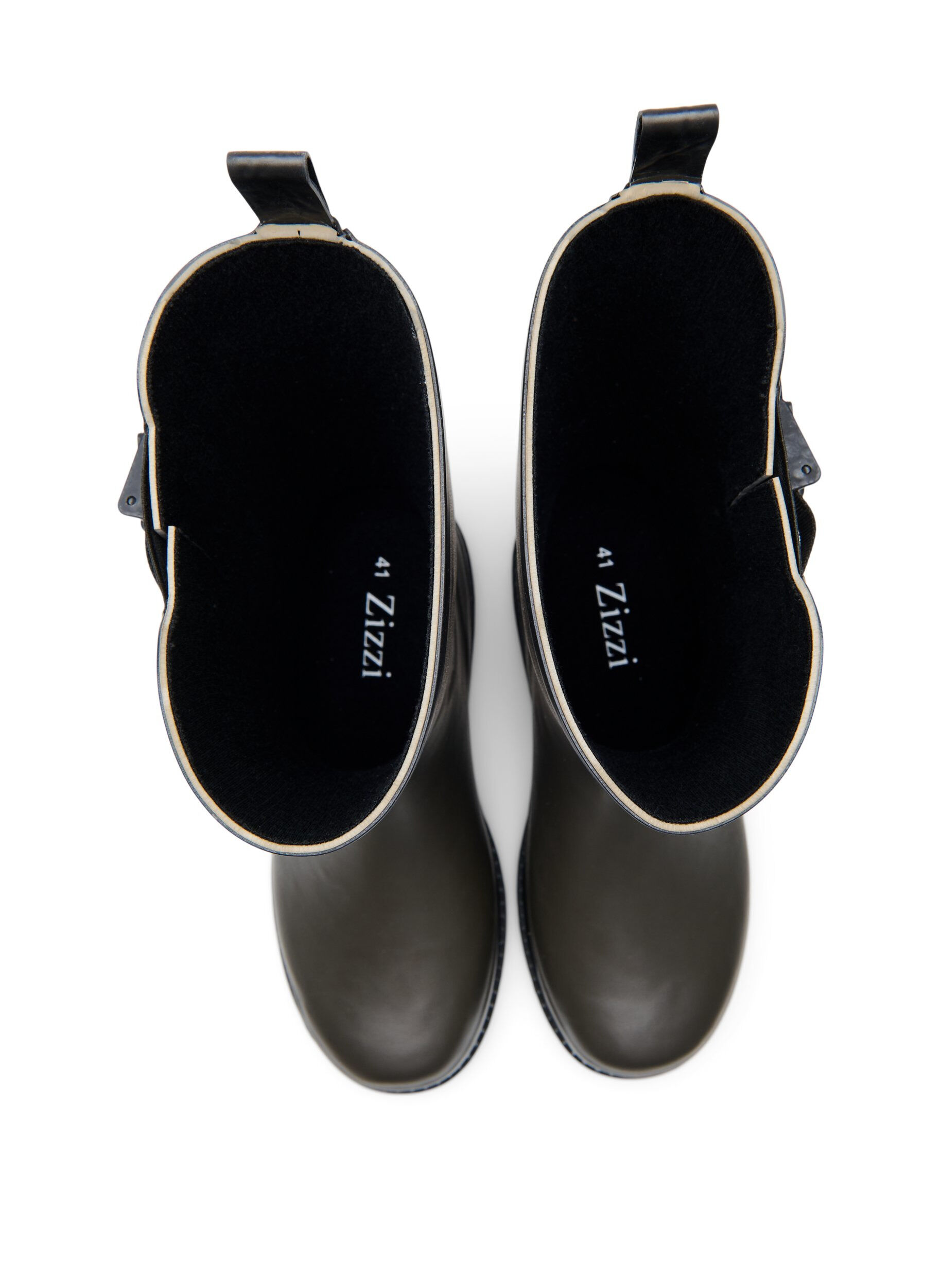 Zizzi Bottes en caoutchouc longues et larges, Tarmac, Packshot image number 2
