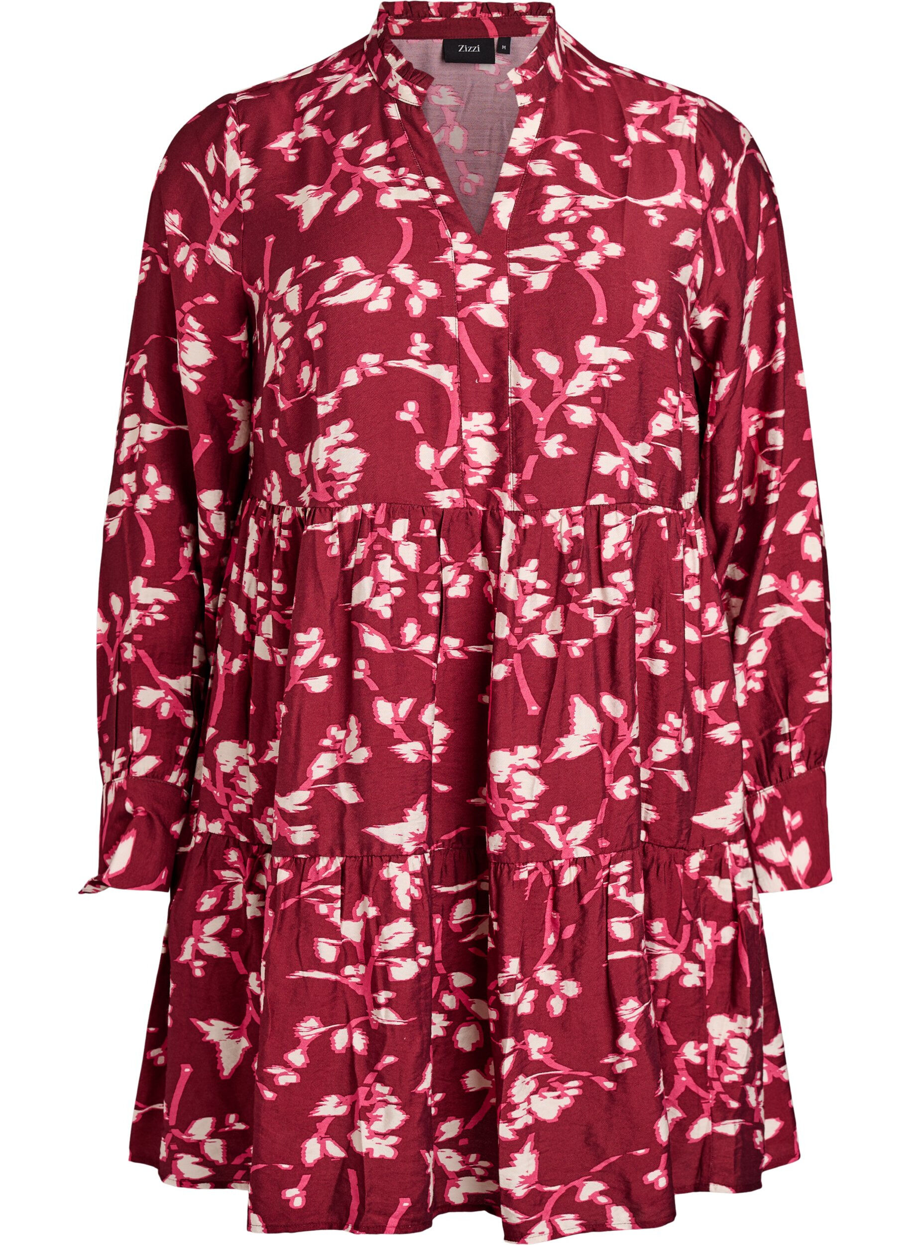 A-Linien-Kleid mit R&uuml;schenkragen