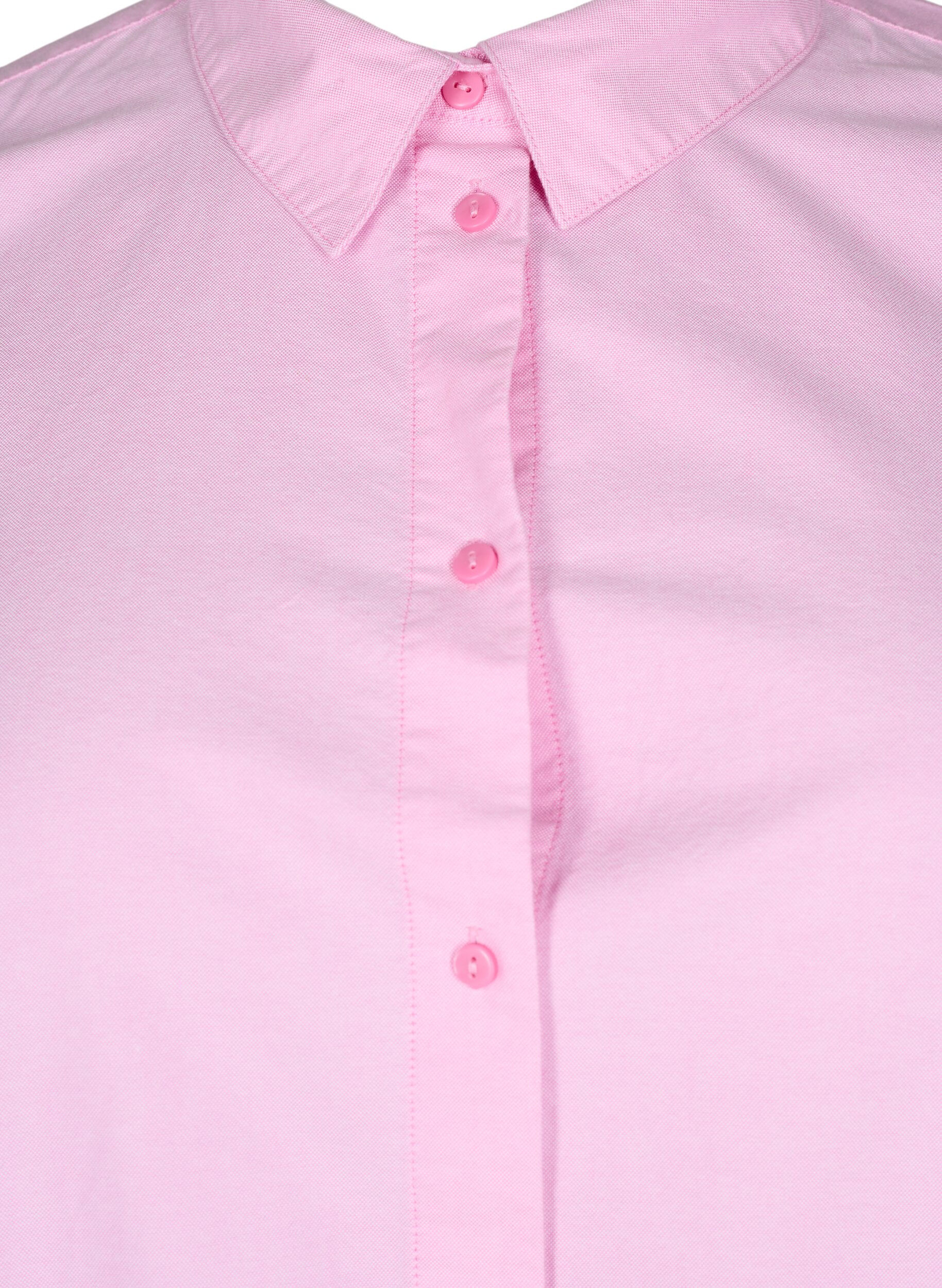 Zizzi Chemise &agrave; manches longues en coton, Rose, Packshot image number 2