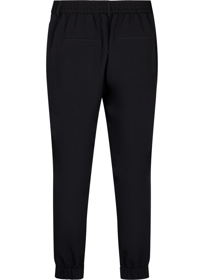 Pantalon avec taille et cheville élastiques, Black, Packshot image number 1