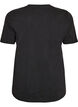 Grafik-T-Shirt aus Bio-Baumwolle, Schwarz, Packshot image number 1