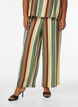 Pantalon ample en viscose avec des rayures, Marron, Model image number 2
