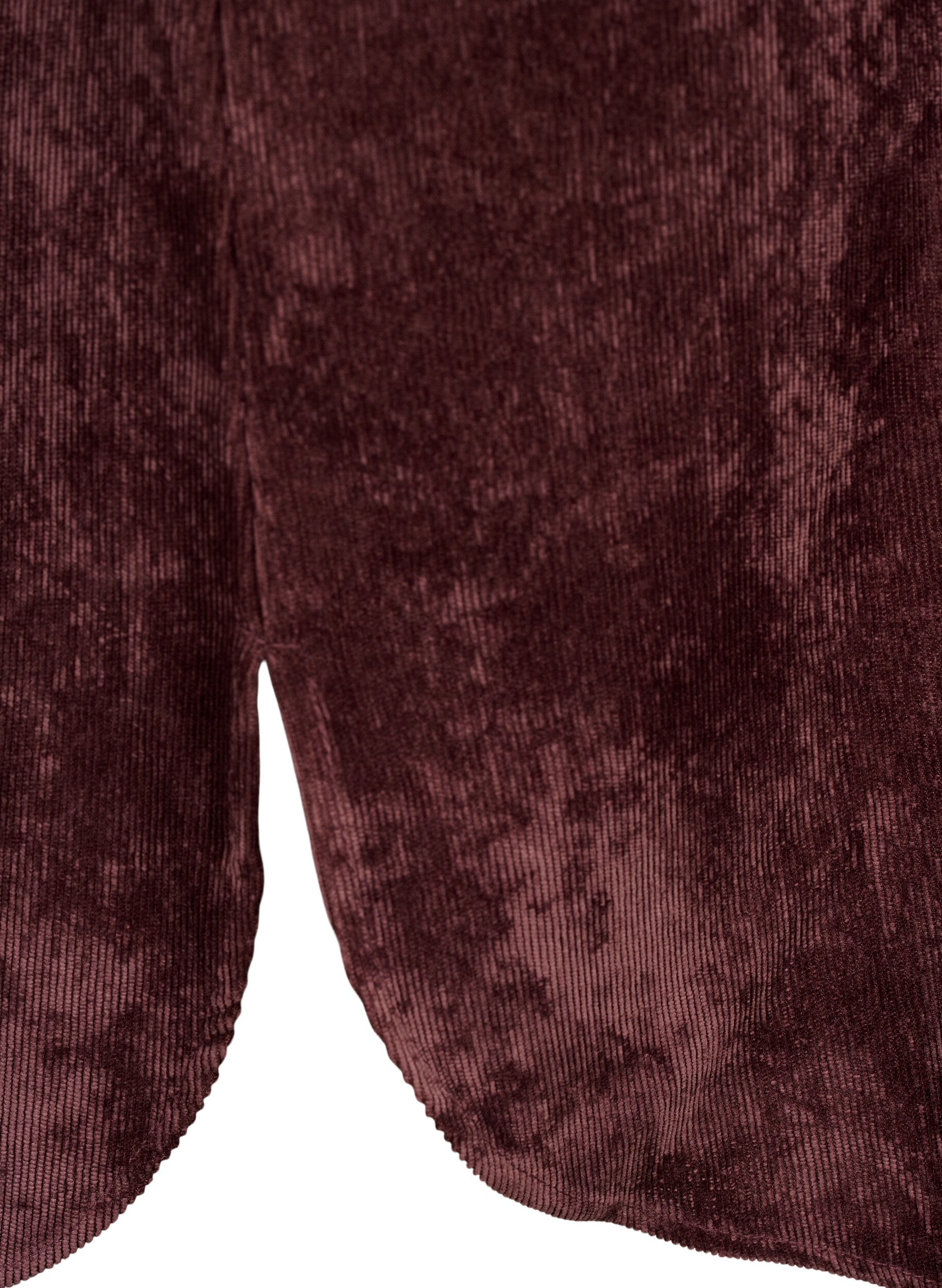 Zizzi Cordkleid mit 3/4-&Auml;rmeln und Kn&ouml;pfen, Fudge, Packshot image number 3