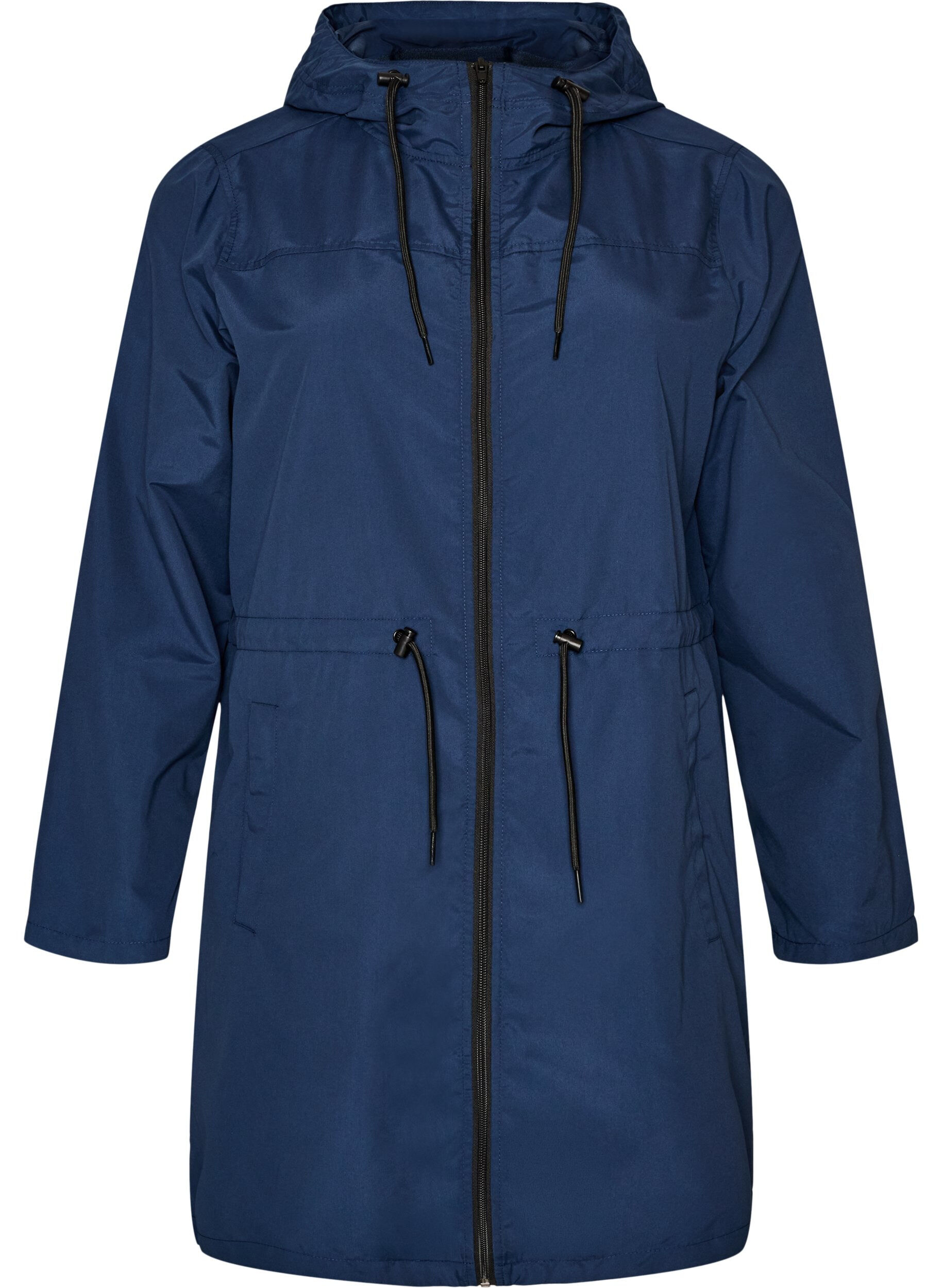 ZizziLeichter Parka mit Kapuze, Blau, Packshot image number 0