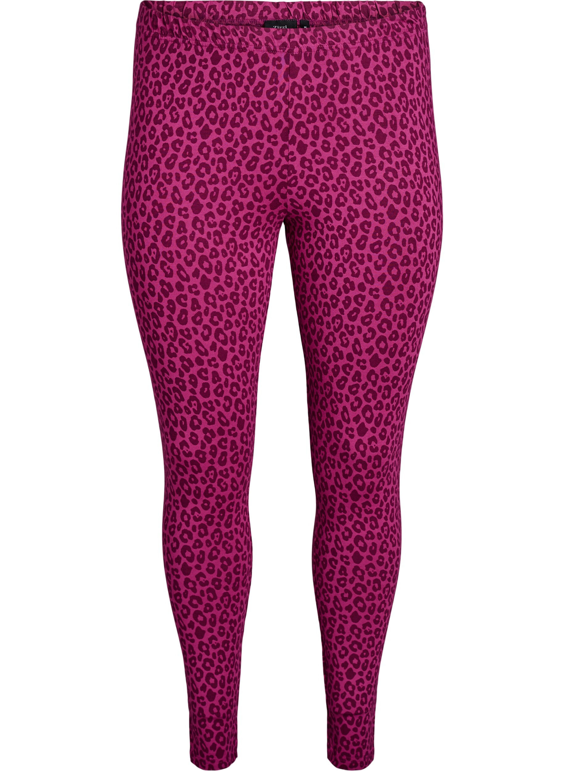 Zizzi Leggings aus Viskose in Kn&ouml;chell&auml;nge, Pink, Packshot image number 0