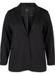 Blazer simple avec bouton et poches décoratives, Black, Packshot image number 0