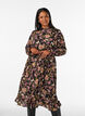 Midikleid mit gebl&uuml;mtem Print und abnehmbarem Bindeg&uuml;rtel, Schwarz, Model image number 0