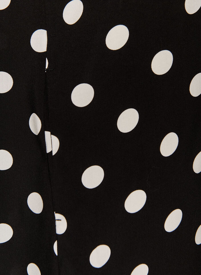 Chemise longue ample en viscose, Vanille, Packshot image number 3