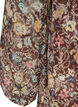 Robe en mousseline &agrave; imprim&eacute; floral et volants &eacute;tag&eacute;s, Marron, Packshot image number 3