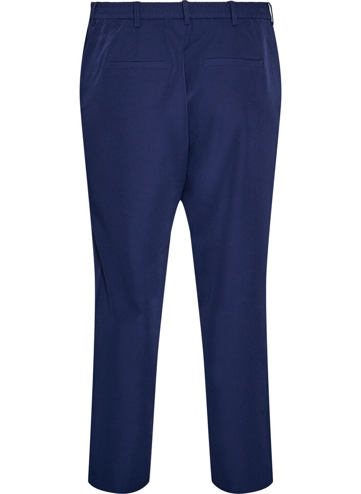 Pantalon avec poches et jambes droites, Bleu, Packshot image number 1