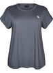 Einfarbiges Trainings-T-Shirt, Grau, Packshot image number 0