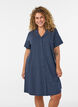 Nachthemd aus Baumwolle mit Knopfleiste, Blau, Model image number 0