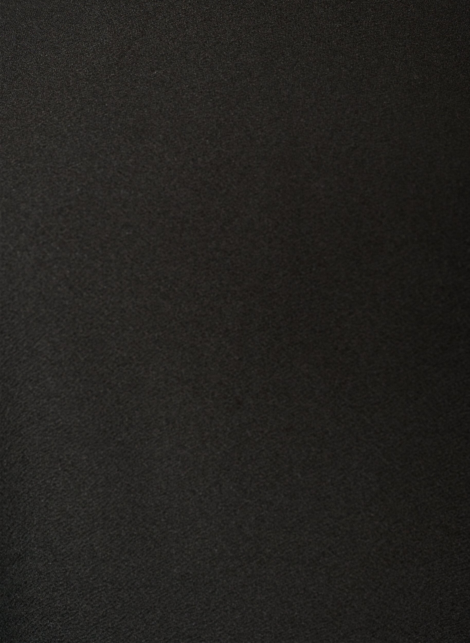 ZizziTunique avec bordure en dentelle asym&eacute;trique, Noir, Packshot image number 2