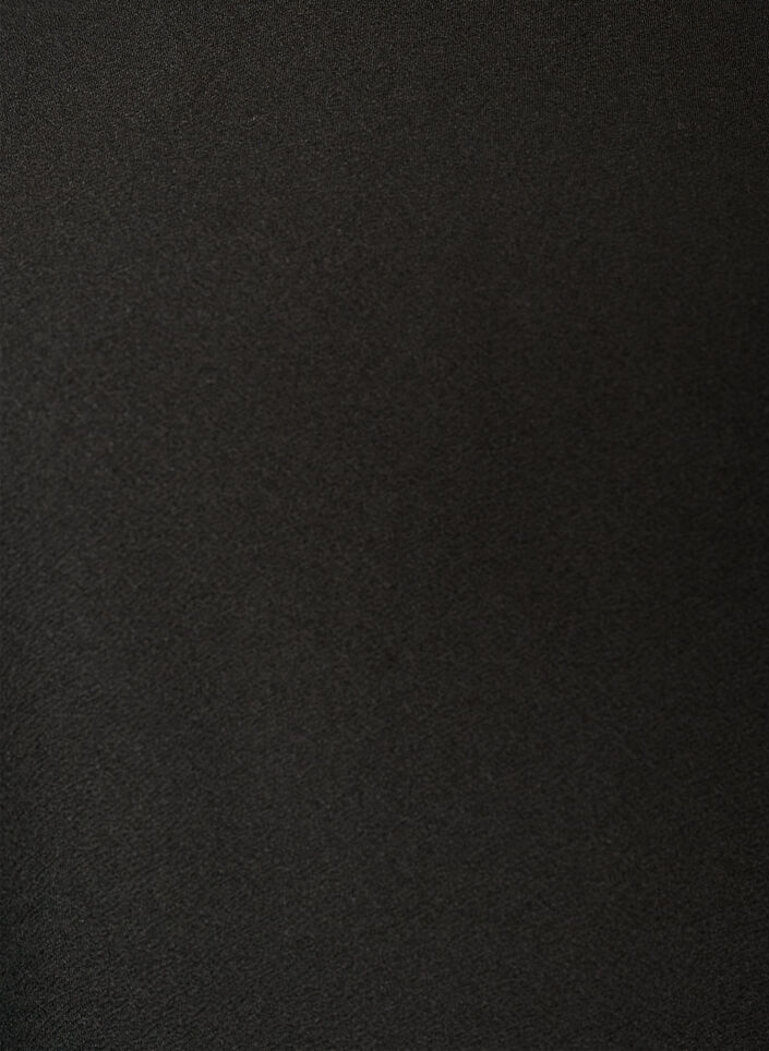 Tunique avec bordure en dentelle asym&eacute;trique, Noir, Packshot image number 2