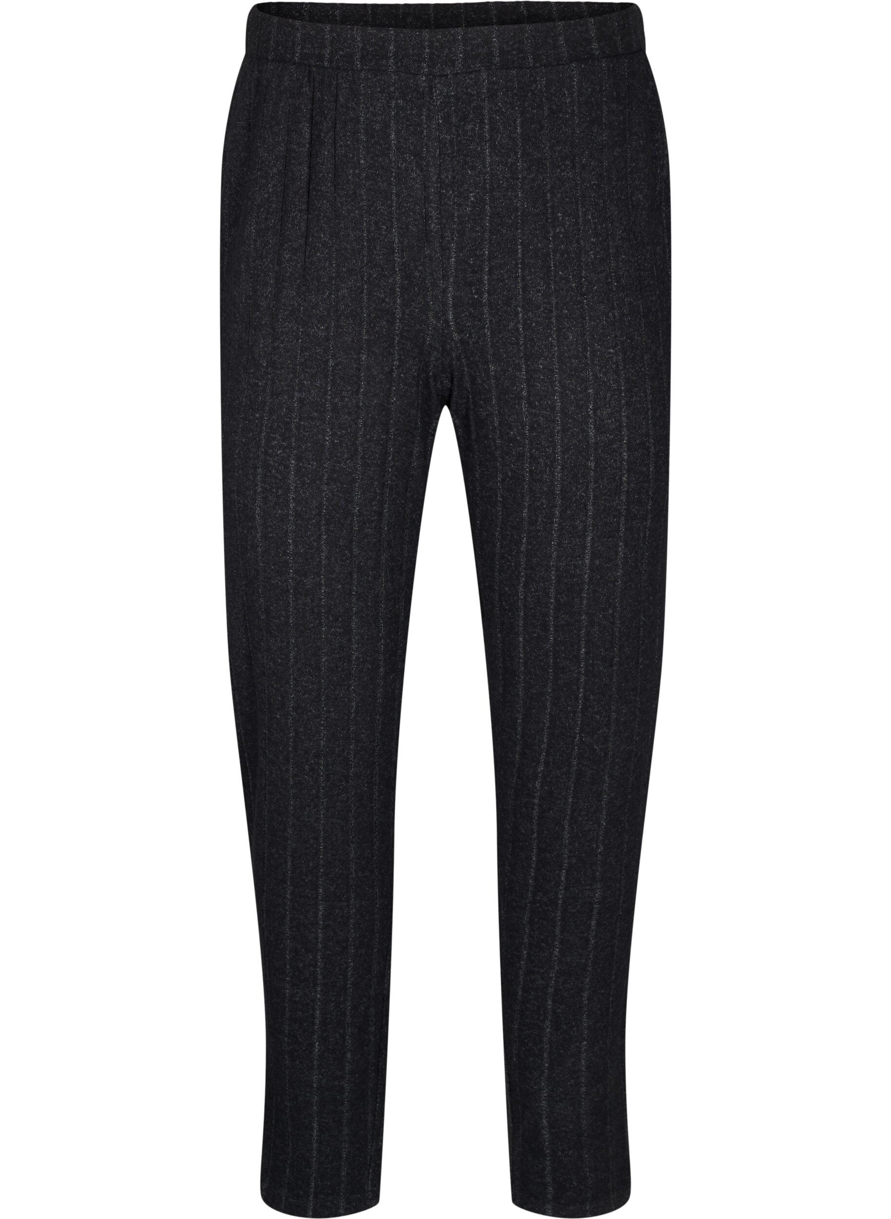 Zizzi Pantalon ample avec poches, Noir, Packshot image number 0