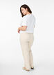 Pantalon extensible en viscose, Beige, Model image number 1
