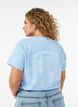 T-shirt graphique en coton bio, Bleu Clair, Model image number 0