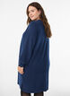 Robe courte en maille avec ourlet ondul&eacute; et fentes, Bleu, Model image number 2