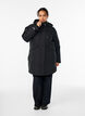Wasserabweisender Parka mit Kapuze und funktionellen Details, Schwarz, Model image number 1