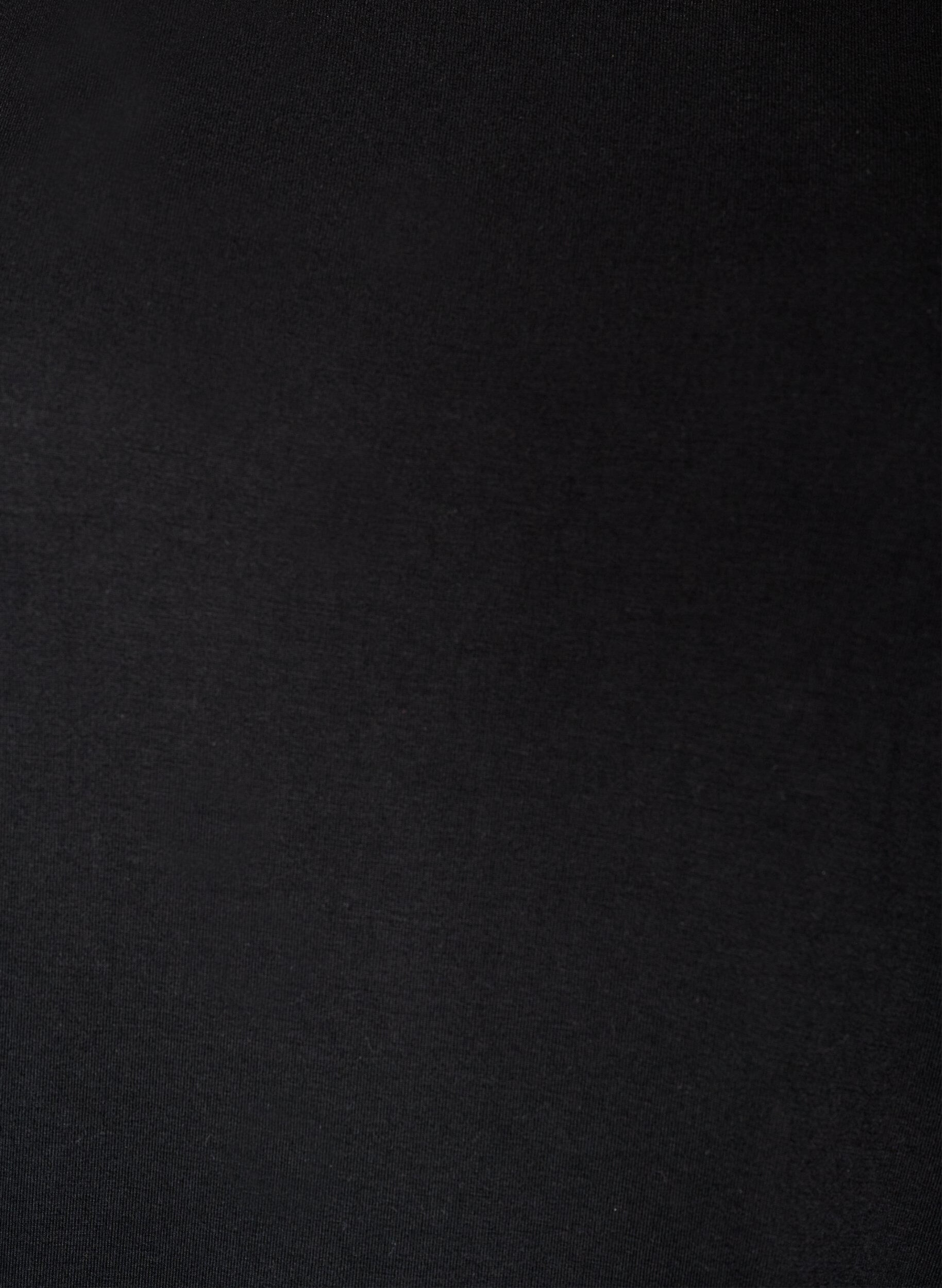 ZizziBluse aus Jersey mit ellbogenlangen Ballon&auml;rmeln, Schwarz, Packshot image number 2