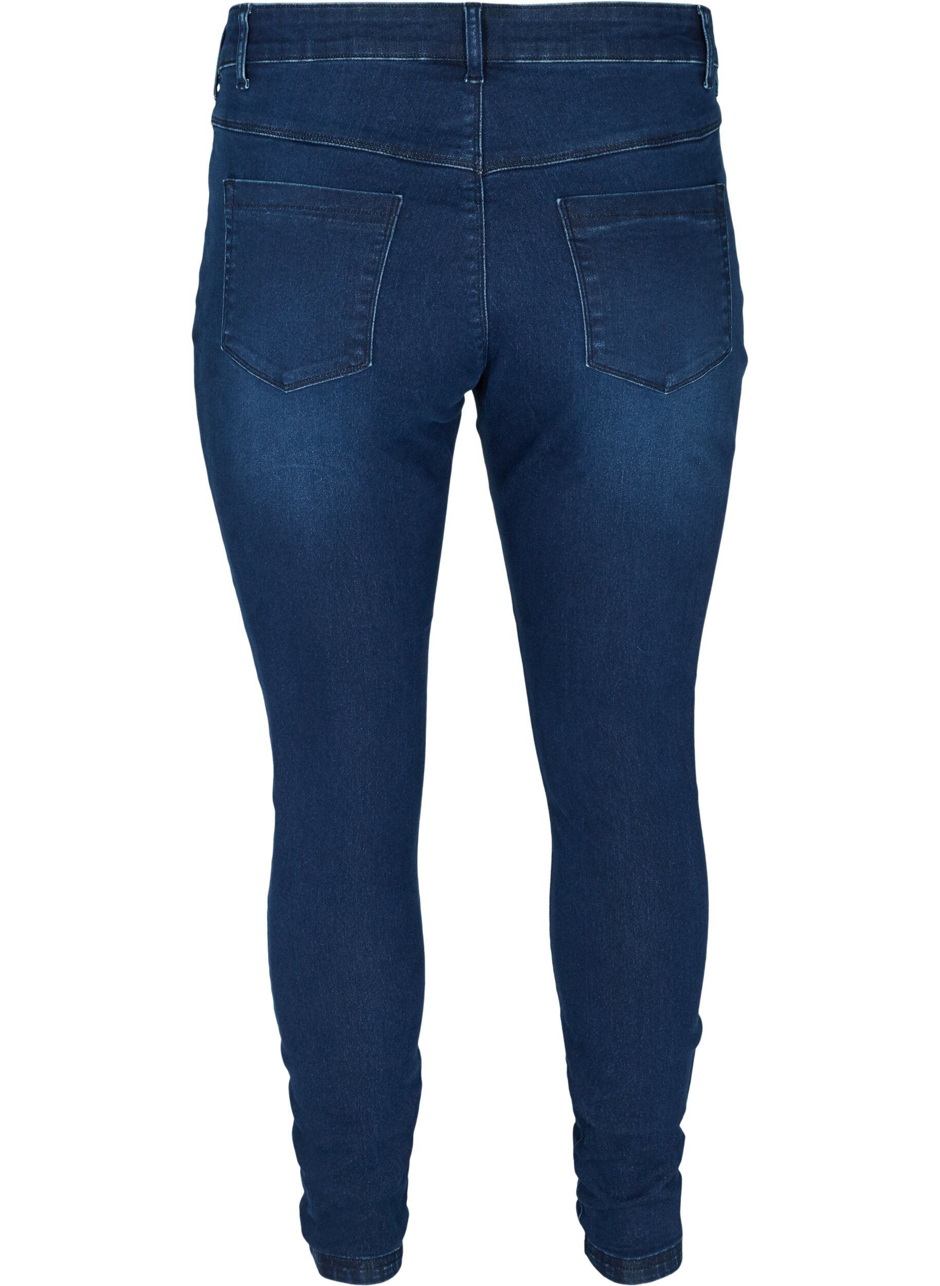 Zizzi Jeggings aus Baumwollmischung, Dark blue denim, Packshot image number 1