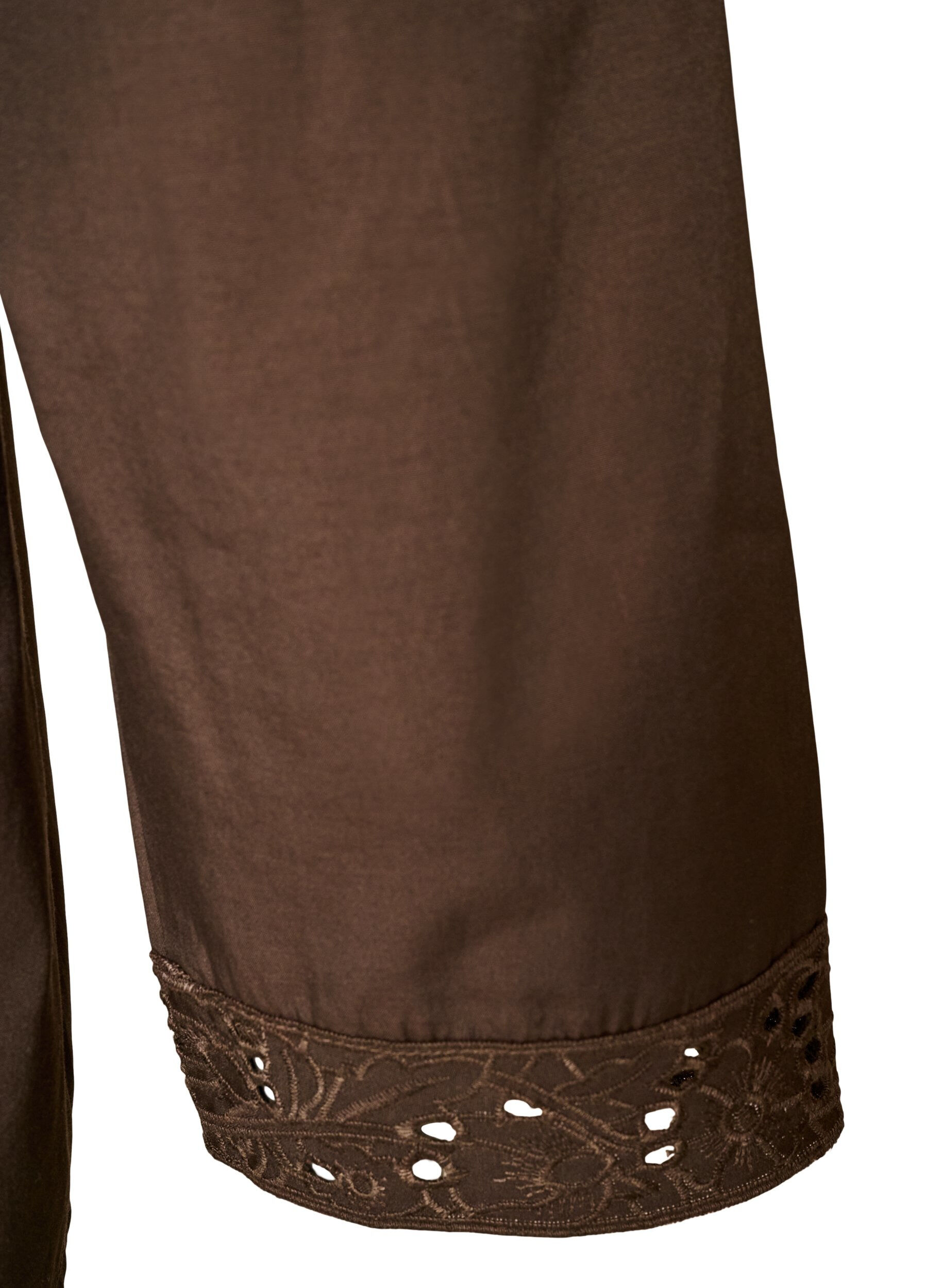 ZizziChemisier avec broderie anglaise, Marron, Packshot image number 3