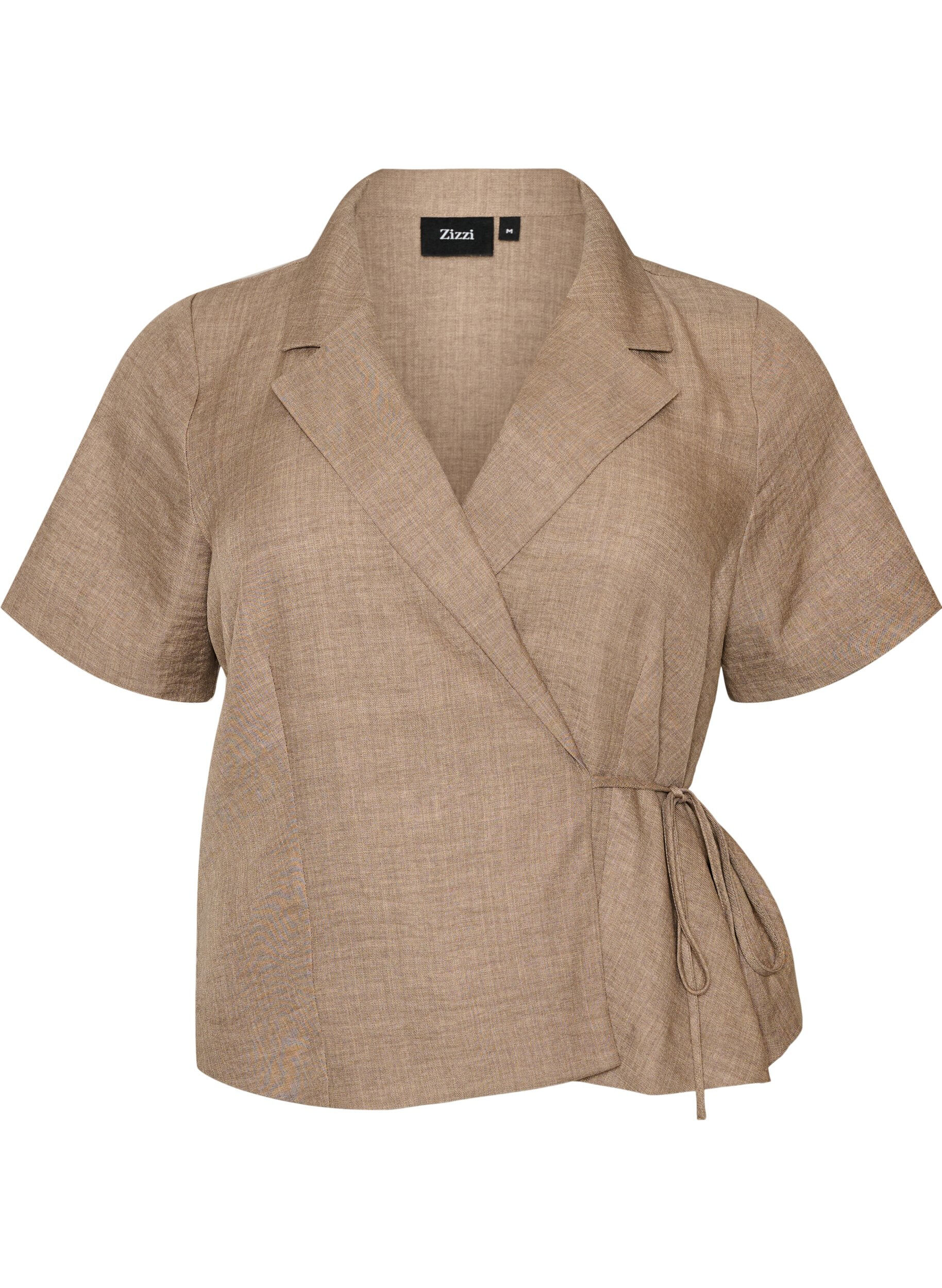 Chemise cache-c&oelig;ur &agrave; nouer