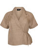 Chemise cache-c&oelig;ur &agrave; nouer, Marron, Packshot image number 0