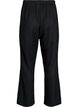 Hoch taillierte Hose aus Jersey mit weitem Bein, Schwarz, Packshot image number 1