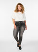 Jean Amy super slim &agrave; taille haute, Gris anthracite, Model image number 0