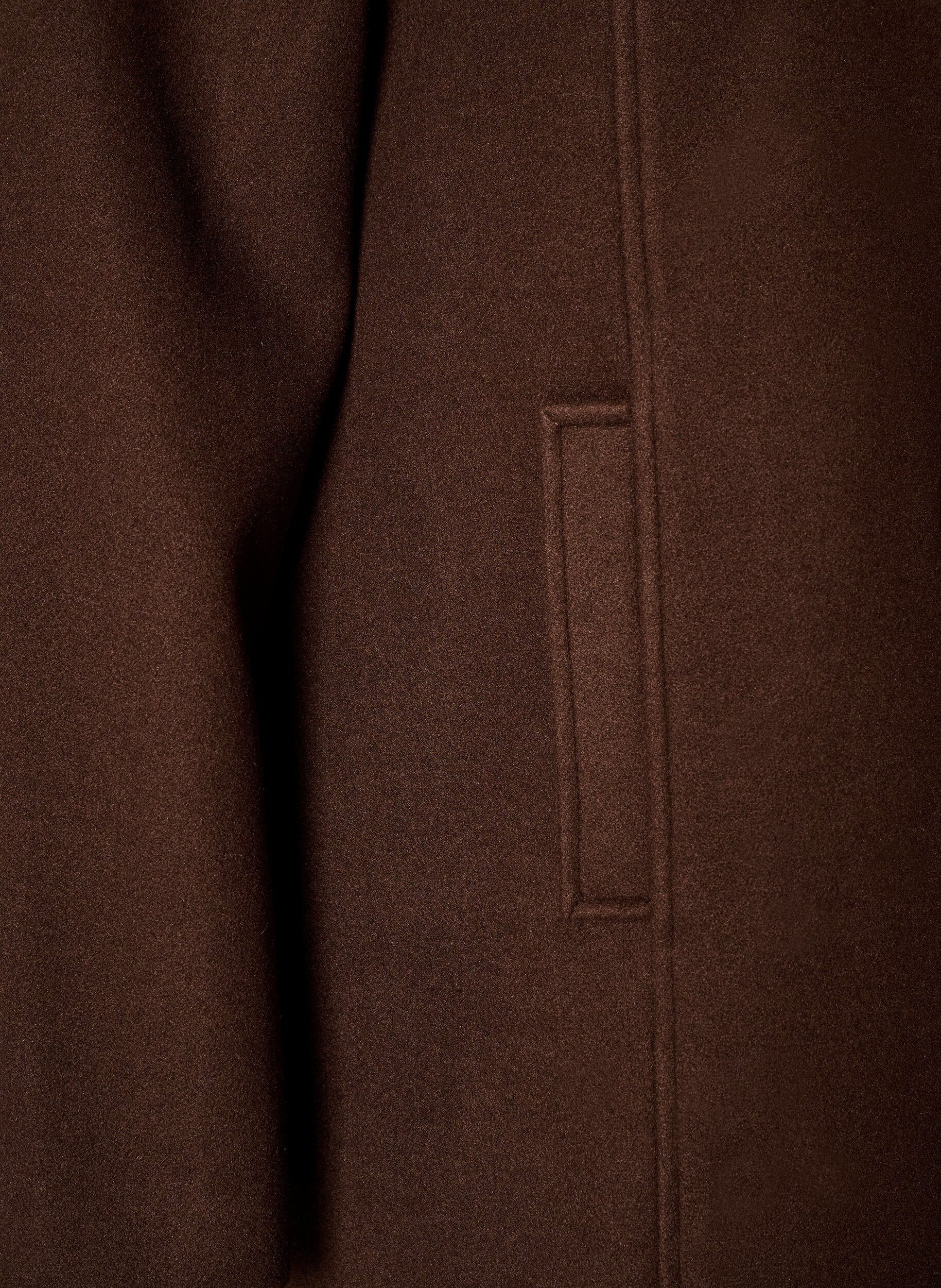ZizziManteau court &agrave; la coupe &eacute;vas&eacute;e, Marron, Packshot image number 3