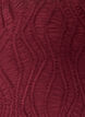 Robe midi &agrave; texture ondul&eacute;e et manches longues, Bordeaux, Packshot image number 2