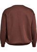 Sweat-shirt avec texte brod&eacute;, Marron, Packshot image number 1