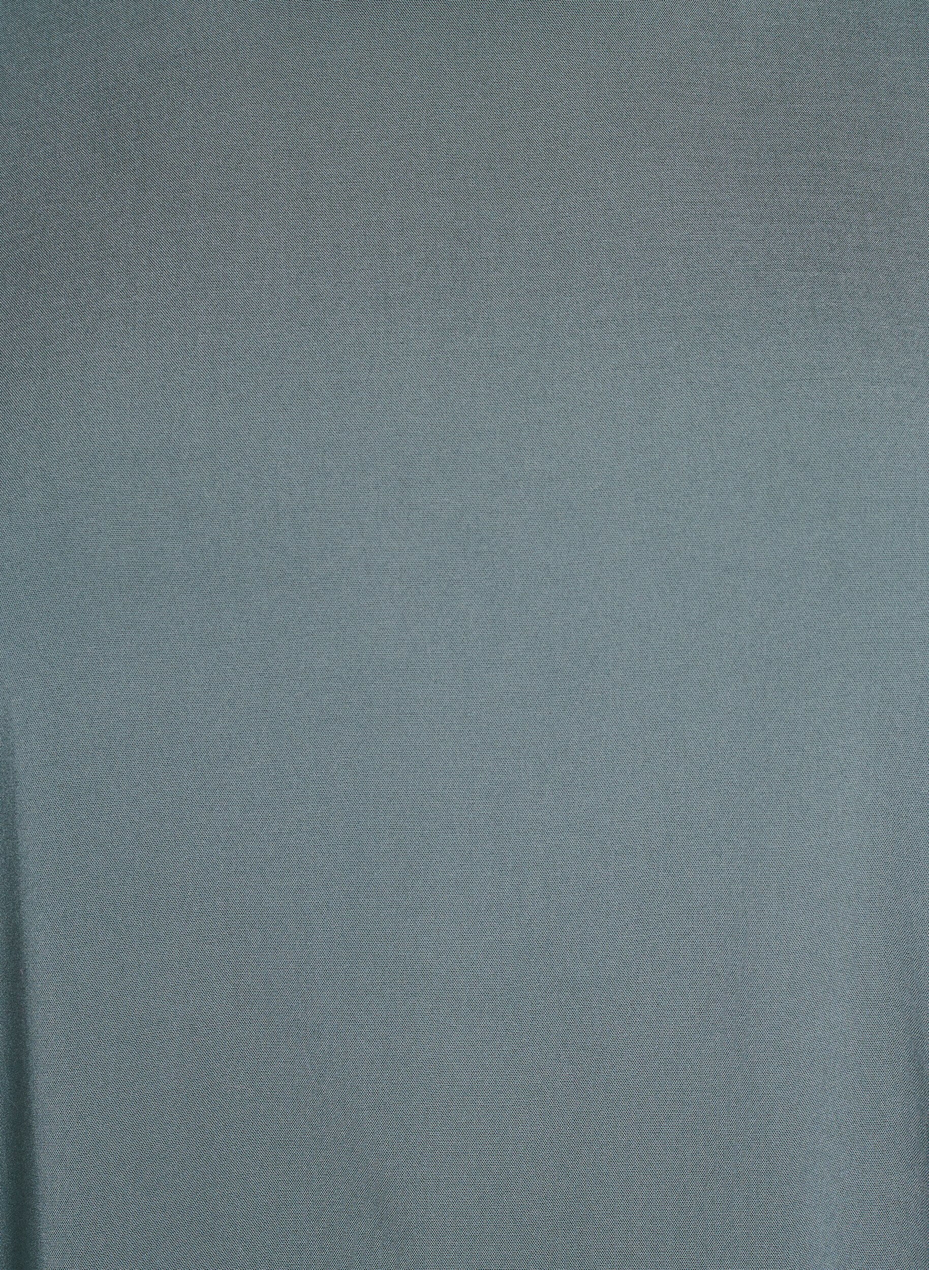 Zizzi FLASH - Chemisier tiss&eacute; &agrave; manches courtes et col rond, Vert fonc&eacute;, Packshot image number 2