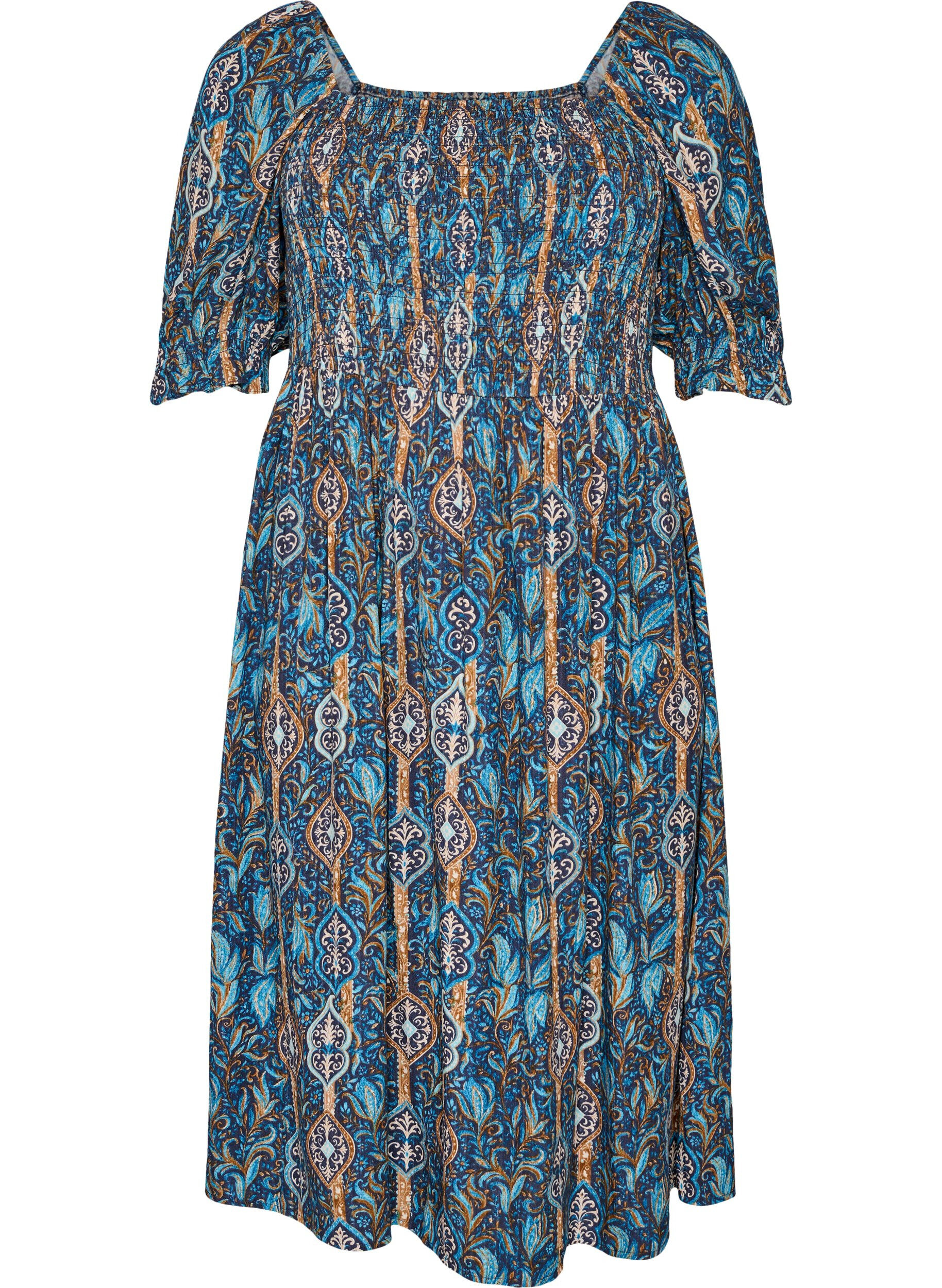 Sommerkleid aus Viskose mit Paisleymuster