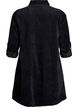 Samtkleid mit Rei&szlig;verschluss und 3/4-&Auml;rmeln, Schwarz, Packshot image number 1
