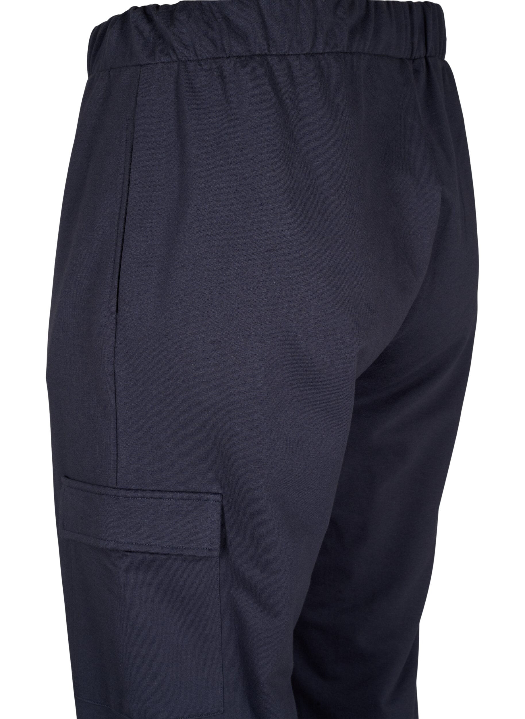 Zizzi Pantalon de surv&ecirc;tement avec poches cargo, Ombre Blue, Packshot image number 3