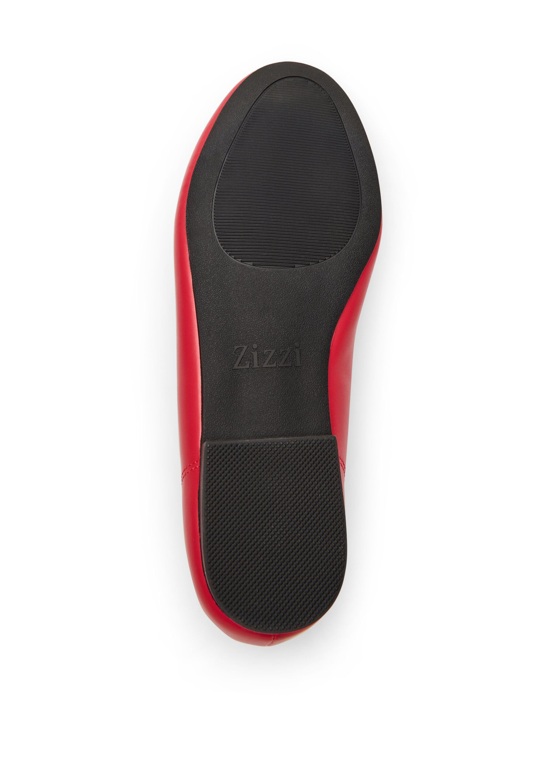 Zizzi Large - Ballerine avec n&oelig;ud, Rouge, Packshot image number 4