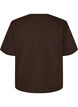 T-shirt coupe boxy en coton, Marron, Packshot image number 1
