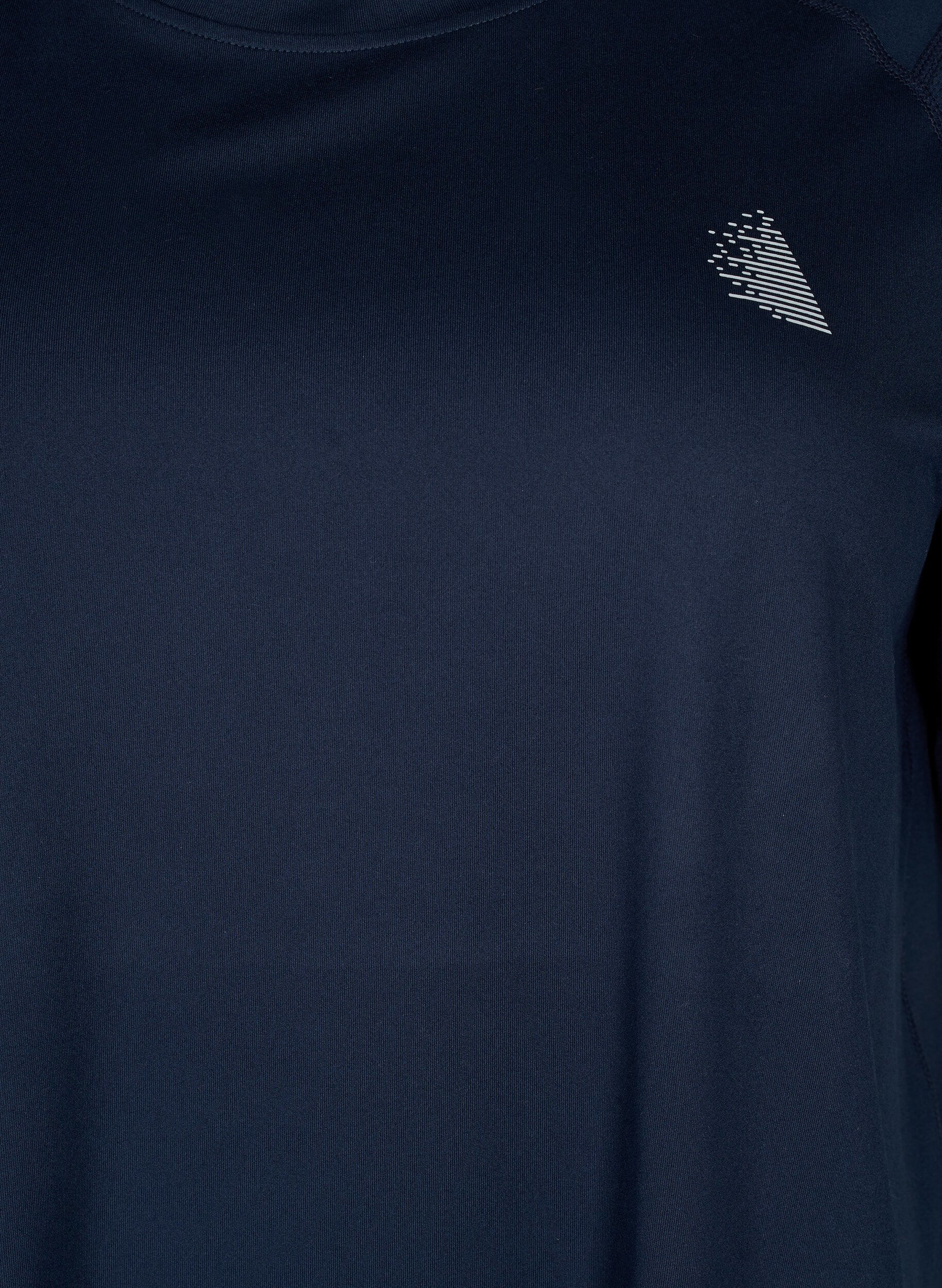 Zizzi T-shirt d'entra&icirc;nement &agrave; manches courtes et col ras du cou, Night Sky, Packshot image number 2