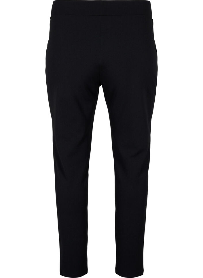 Pantalon avec poches et boutons fantaisie, Noir, Packshot image number 1