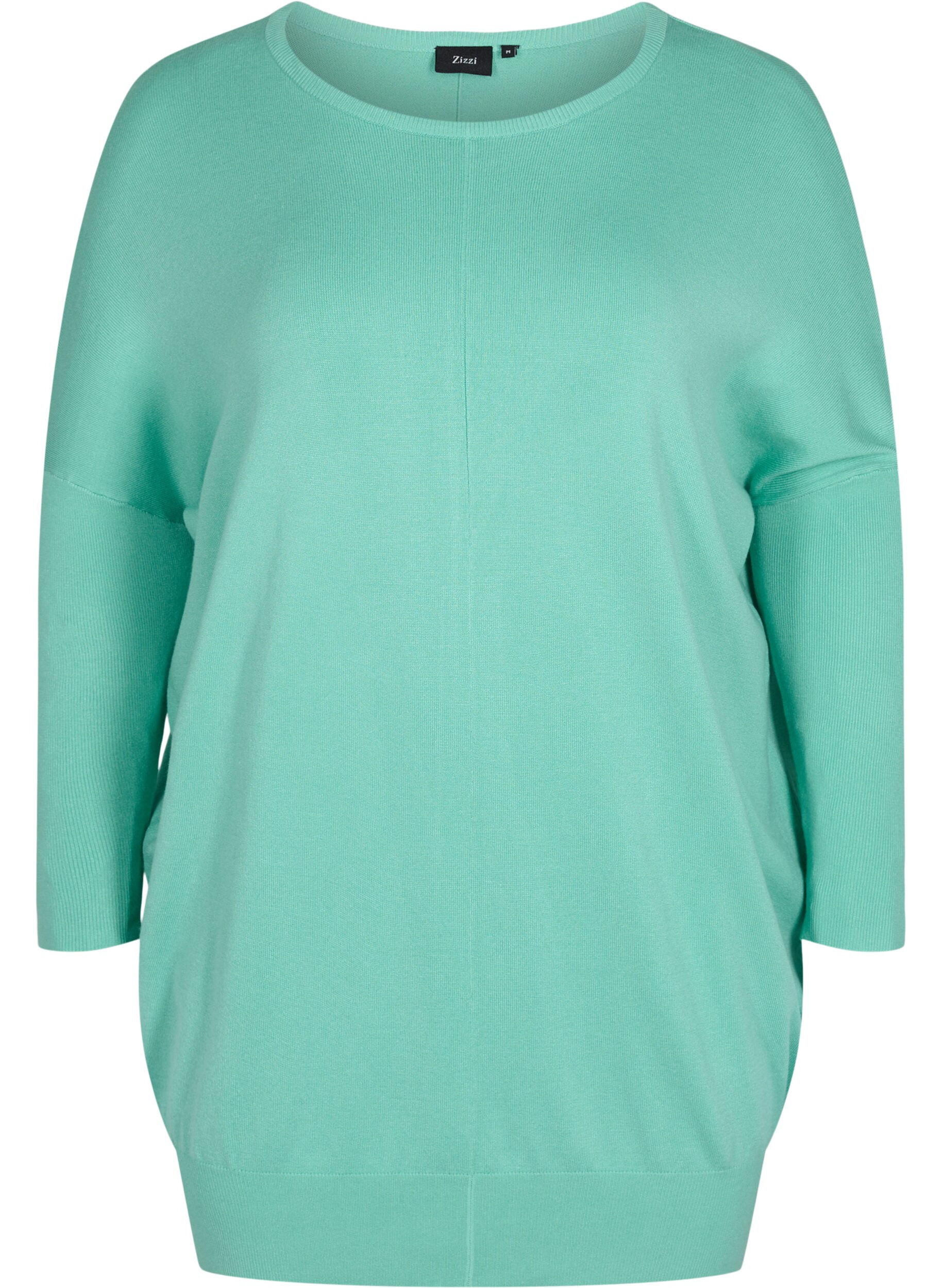 Zizzi Strickbluse , Dusty Jade Green, Packshot image number 0