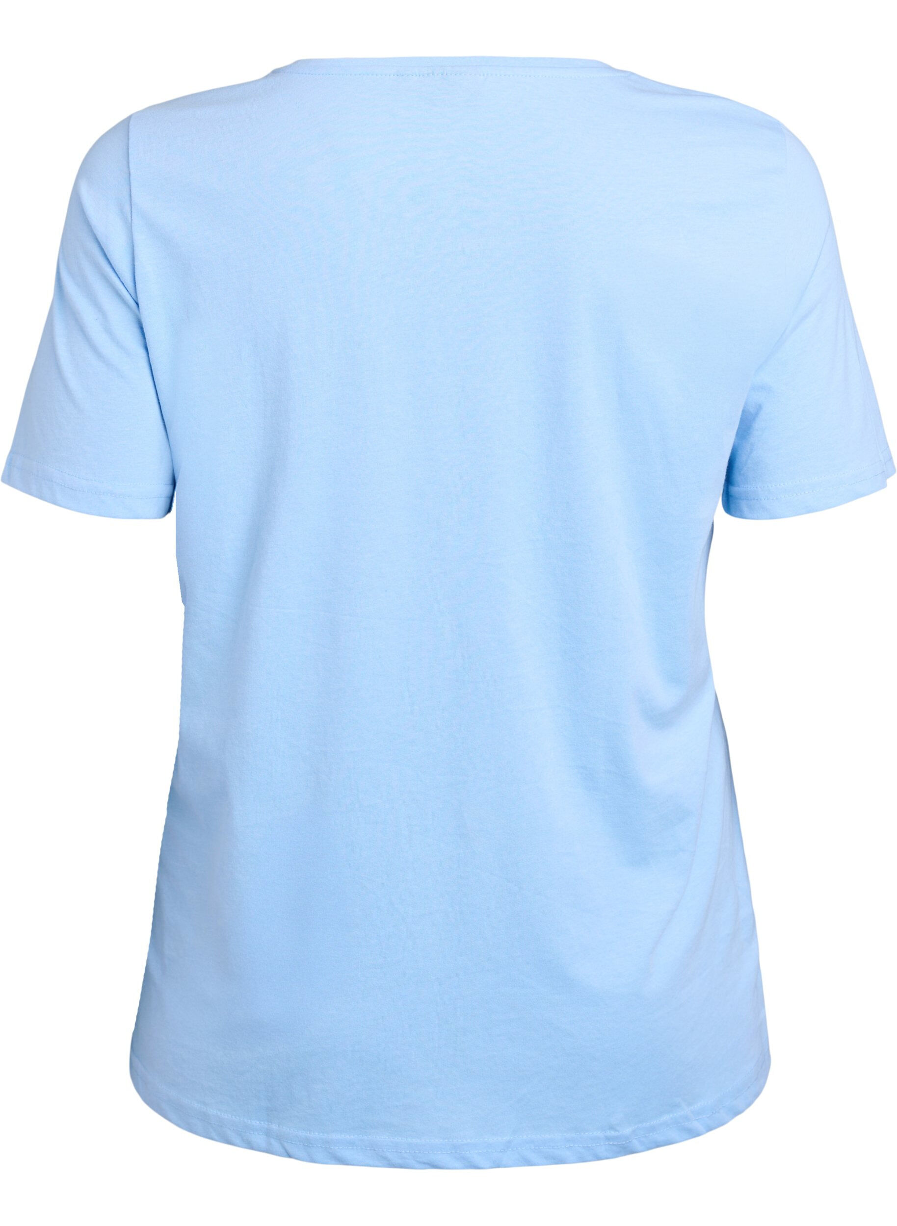 Zizzi FLASH - T-Shirt mit Print, Blau, Packshot image number 1