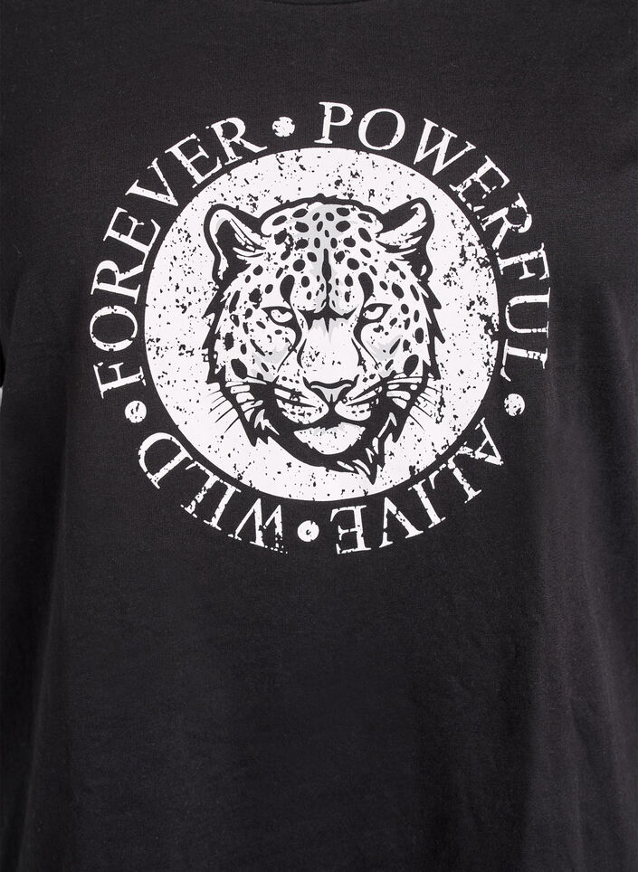 FLASH - T-Shirt mit Print., Schwarz, Packshot image number 2