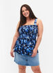 Stilltop mit Smok, Blue Flower Print, Model image number 0