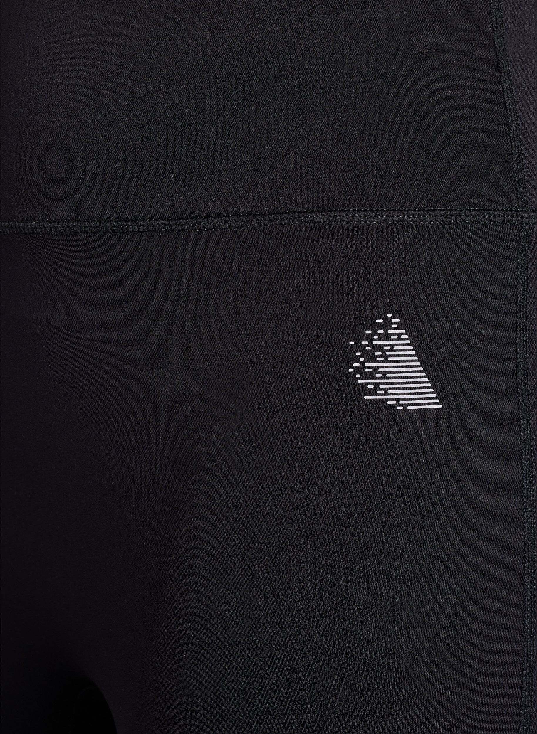 Zizzi CORE, Legging 3/4 de sport avec poche, effet gainant, Noir, Packshot image number 2