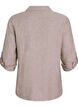 Bluse aus Leinen und Viskose mit 3/4-&Auml;rmeln, Braun, Packshot image number 1