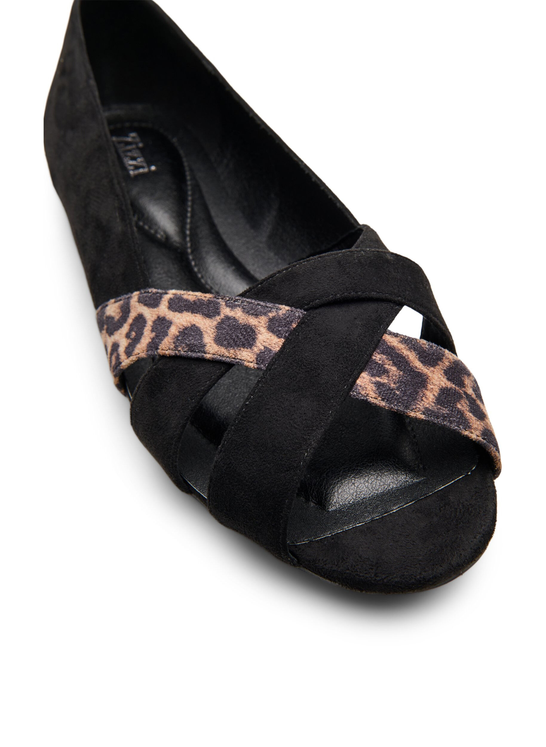 Zizzi Large - Ballerines pointues, Noir, Packshot image number 3