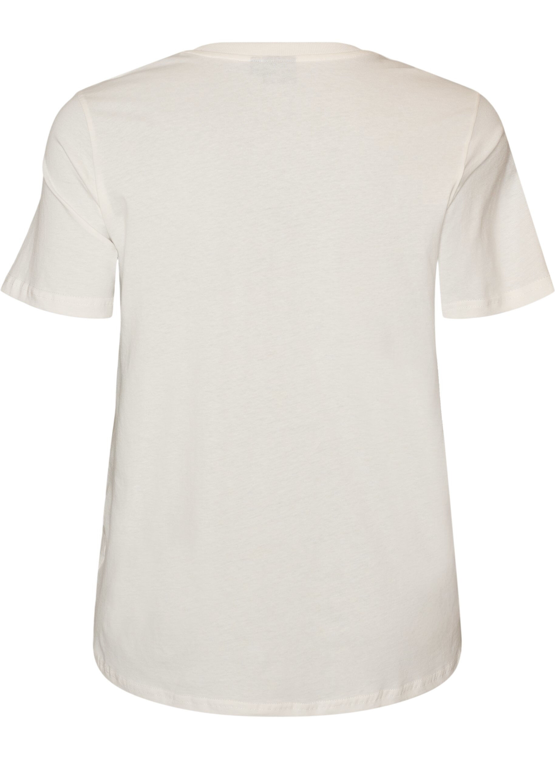 ZizziT-shirt en coton avec imprim&eacute;, Blanc, Packshot image number 1