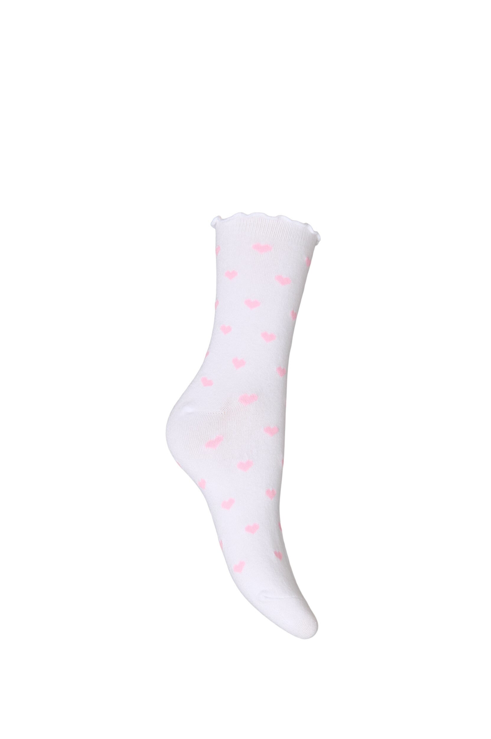 Zizzi Socken aus Baumwolle mit Mustern, Wei&szlig;, Packshot image number 1